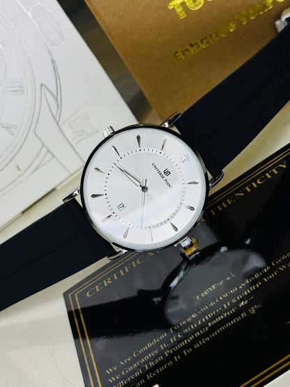 Black Silver White Slim Balloon Universe Point Watch