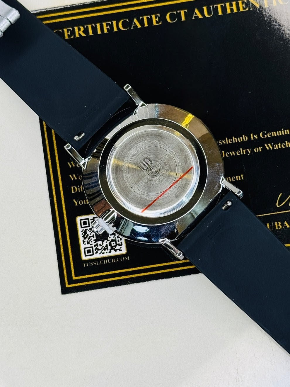 Black Silver Slim Balloon Universe Point Watch