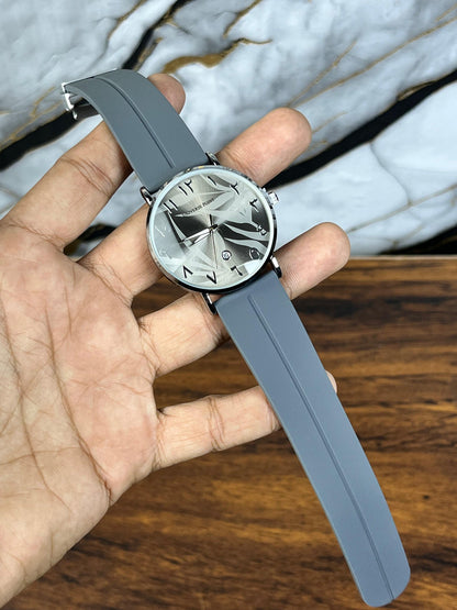 UP Arabic Dial Watch with Leaves Texture | Magnetic Lock.