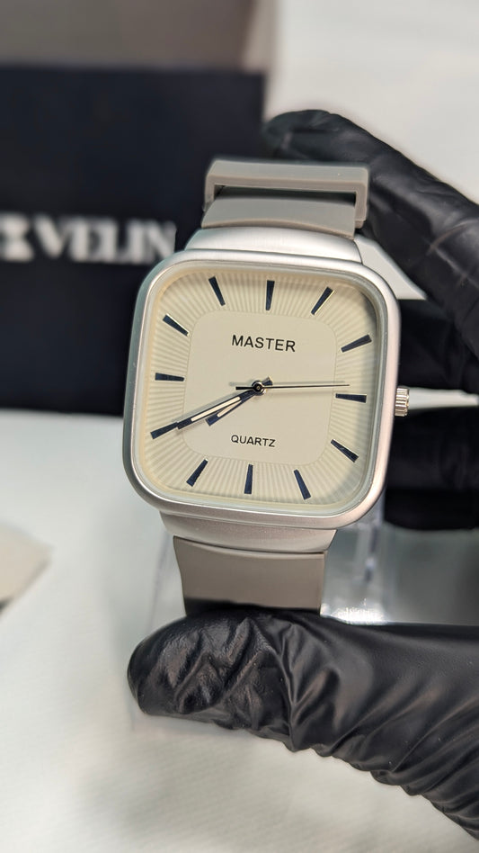 Master Quartz Silicon Strap Watch