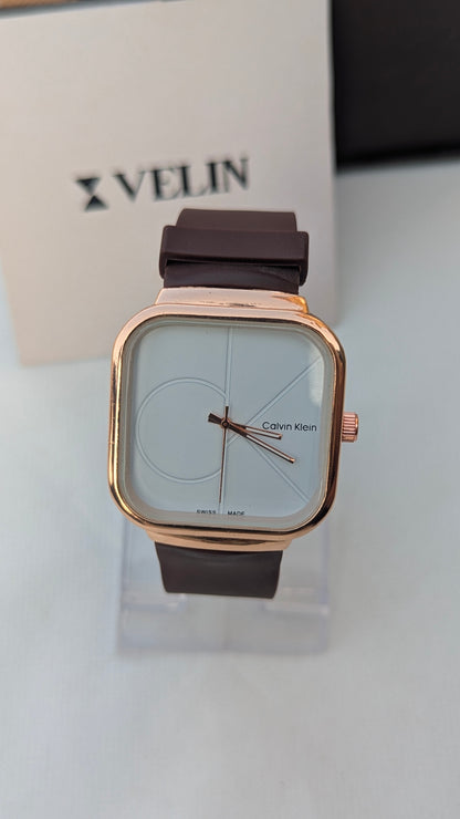 CK Quartz Silicon Strap Watch for Men