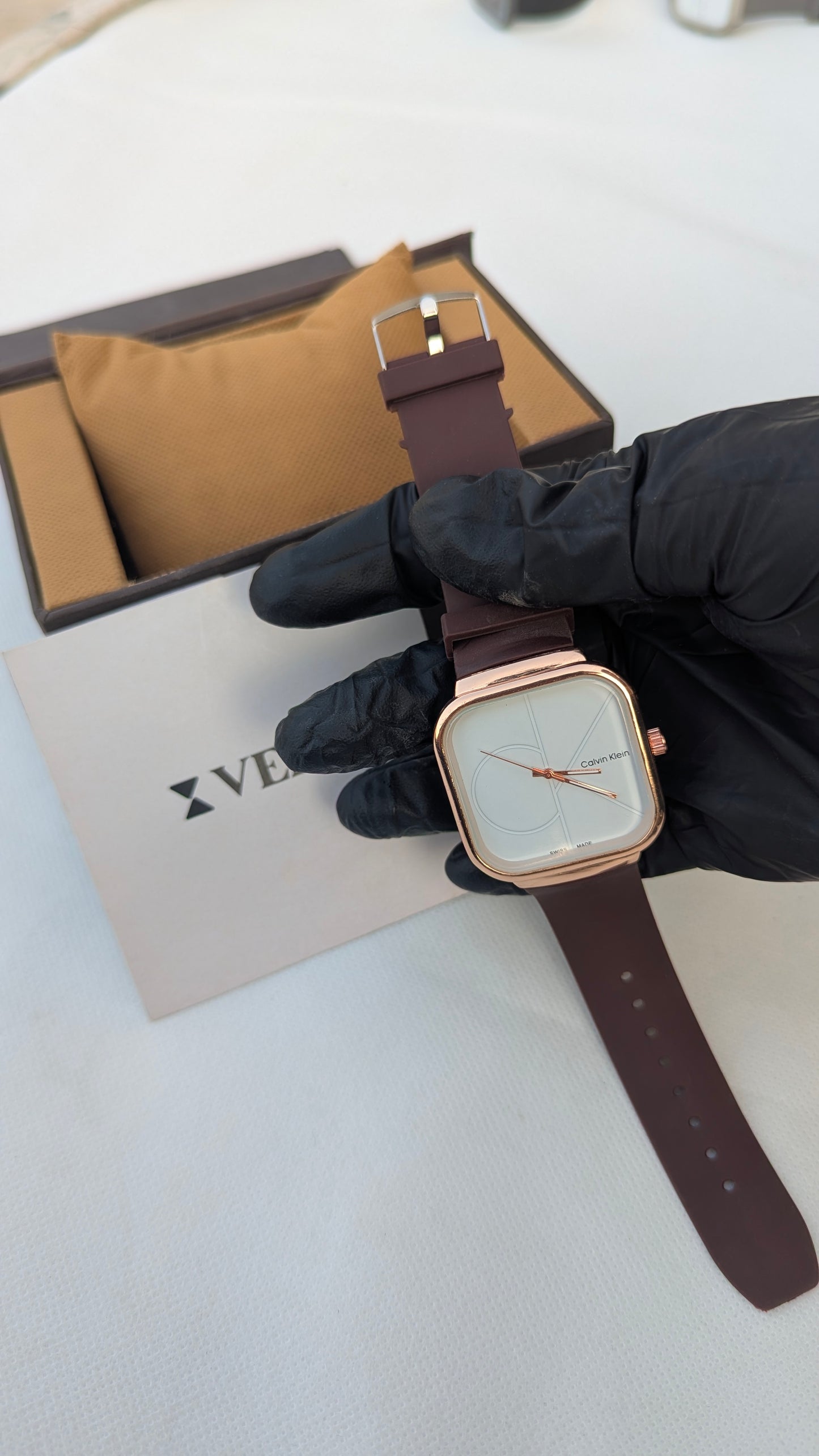 CK Quartz Silicon Strap Watch for Men