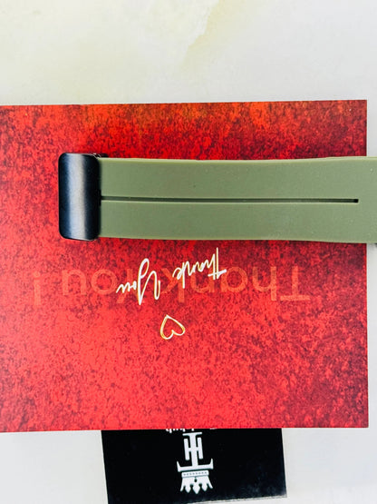 Tomi Army Green Tank Magnetic Strap Watch