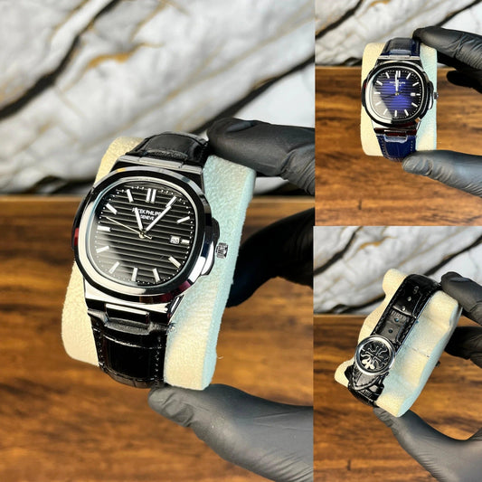 Patek Nautilus Leather Strap Master Lock