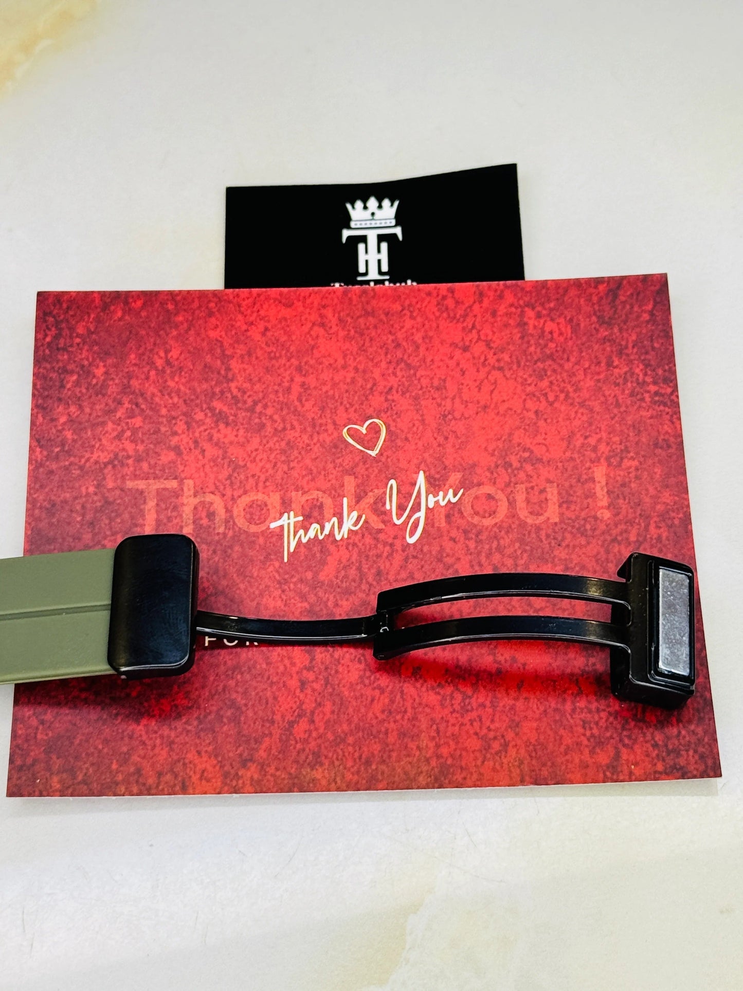 Tomi Army Green Tank Magnetic Strap Watch